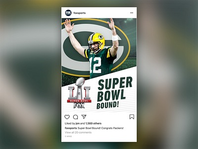 SBLI Social Graphics - Packers graphic design