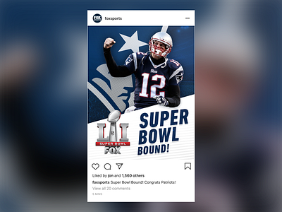 SBLI Social Graphics - Patriots graphic design