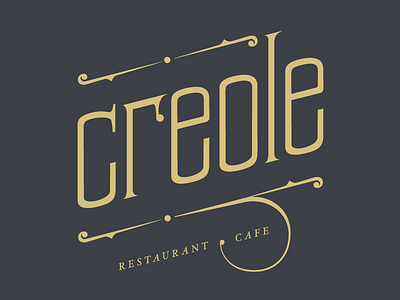 Creole logo brand design identity logo logotype restaurant