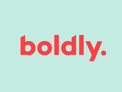 Boldly logo boldly brand branding chunky geometric identity logo logotype sans serif