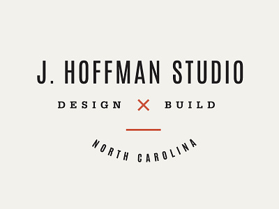 J. Hoffman Studio badge brand branding build design identity logo logotype sans serif serif type typography