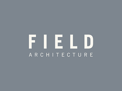 Field Architecture logo brand design brand identity branding identity design logo logo design logotype mark rebrand rebranding typography