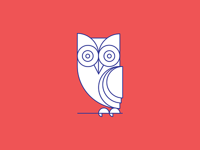 Owl-Geometric Illustration drawing geometric illustration illustration owl wise