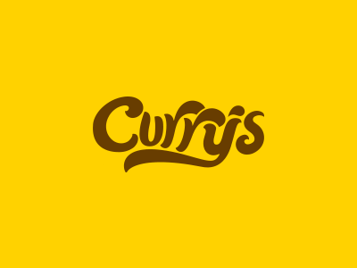 curry's - typography branding food logo icon iphone app logo logo