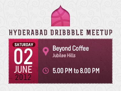 Hyderabad Dribbble Meetup, Date, Venue, Time