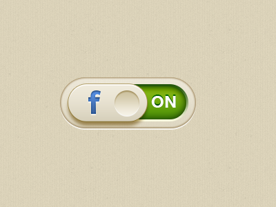 Toggle button design facebook green interface iphone share slider switch toggle ui