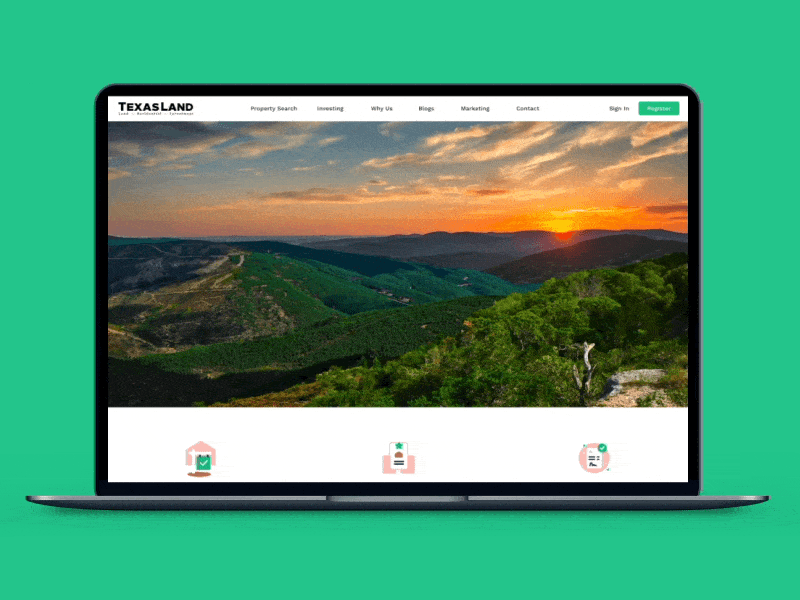 Texas Hill Country Landing Page