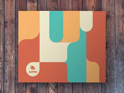 Lincoln Branding brochure color field flat geometric pastel pattern