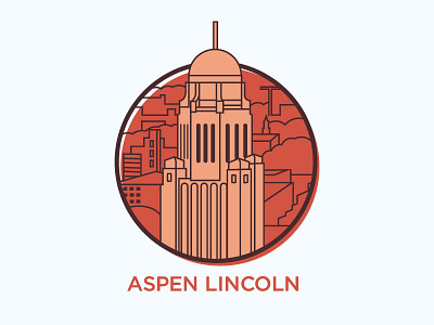 Lincoln building button cityscape flat lincoln nebraska skyline tower urban