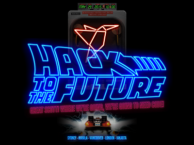 Hack to the Future! (Freelancer.com Hackathon) freelancer freelancer.com growth hackathon print puns shirts tees tshirts