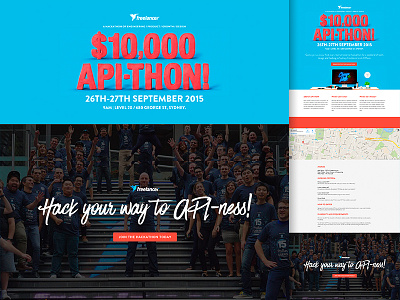 Eh, Whats "Apithon"? landing pages website design