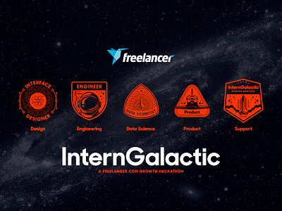 InternGalactic - Freelancer Growth Hackathon design teeshirt