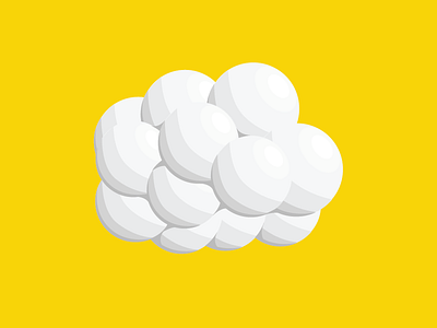Cloud cloud flat illustration