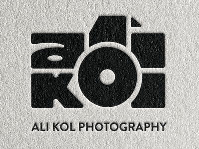 Ali Kol Photography Logo branding business cards logo