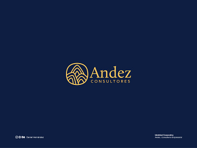 Consultora Andez brand design branding corporate branding corporate identity design identitydesign logo logotype minimal vector