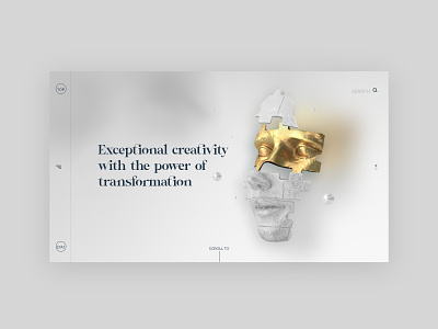 Agency Website agency website branding creativity gold illustration ui ux vector web webdesigner webdesing website
