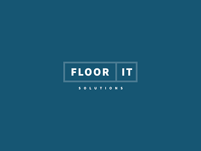 Floor It Solutions Logo branding logo typography
