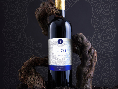 Lupi wine lable design package design wine wine bottle wine label