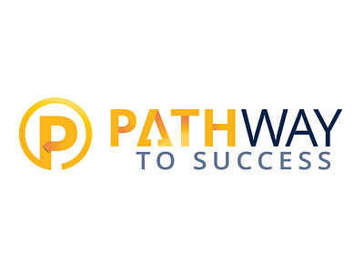 Pathway to Success logo logodesign pathway typogaphy yellow