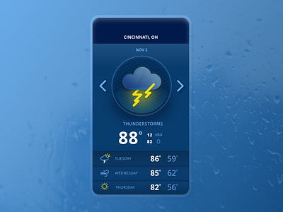 Weather app ui weather app xd