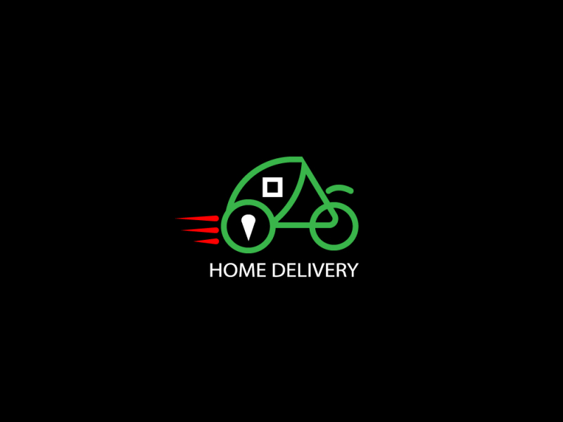 Home Delivery Logo Design. stock illustration. Illustration of icon -  169402803