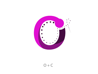 O + C Letter Mark Logo Design