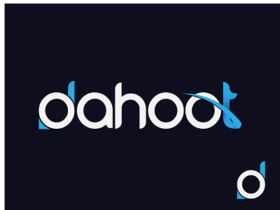 dahoot logo design 2020 3d logo abstract app branding business logo colorful creative design illustration latter mark logo logo design typography