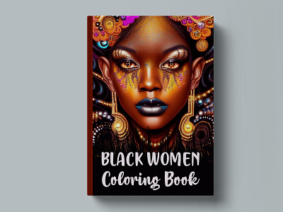 Black Women Coloring Book abstract amazon book cover coloring book creative design design graphic design illustration kindle