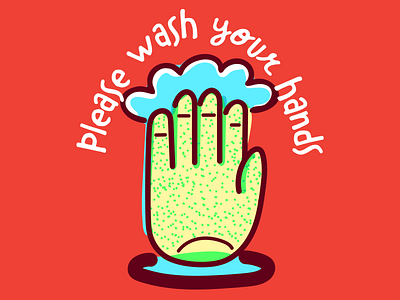 Please Wash design health illustration vector