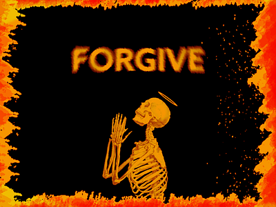 Forgive design illustration typogaphy