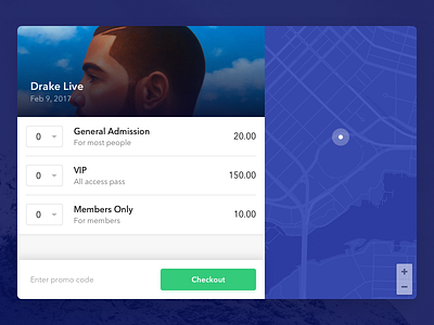 Picatic Anywhere api checkout embed events map modal purchase tickets