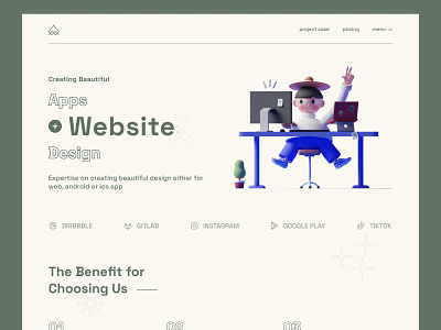 Santeria - UI Concept for Digital Agency Website
