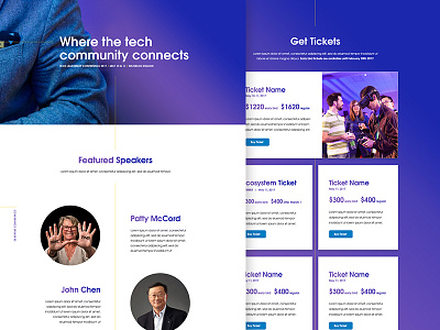 Tech Conference website