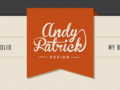 Portfolio Logo logo portfolio ribbon script typography website