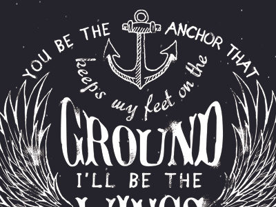 type wallpaper anchor drawn type typography wings