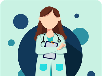 doctor design doctor drawing flat illustration vector