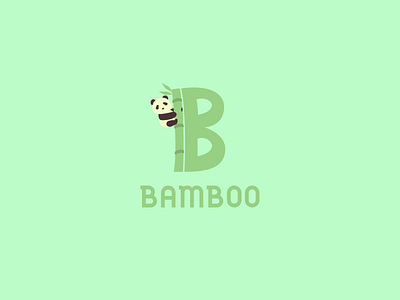 panda logo bamboo computer dailylogochallenge design drawing flat illustration logo panda panda bear vector