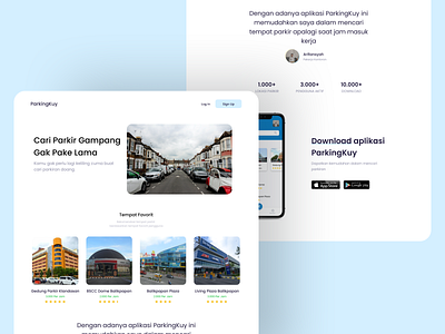 #Exploration - Eksplorasi Landing Page app branding design minimal ui ui design ux ux design web web design website