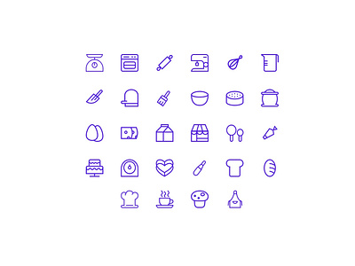 Cooking icons