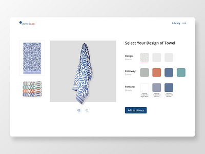E-commerce website branding color customize design e commerce towel ui ux web zoom