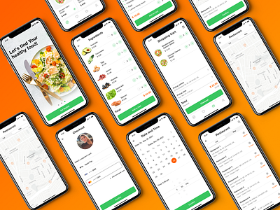 Salad delivery app by Zhanna Ivanova on Dribbble