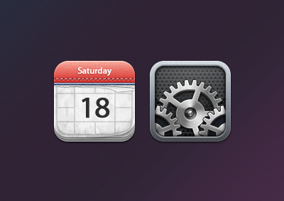 Lucerna Extras 2 calendar icons ios settings