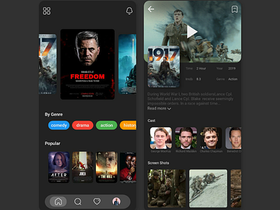 Movie app concept