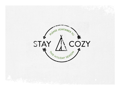 Grizzly Christmas Signature Dribbble arrows camping christmas letterpress lockup teepee type