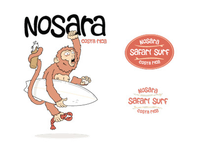 Nosara Merch Monkey beer costa rica illustration lobster monkey nosara safari surf surf surfing t shirt