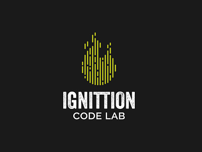 Ignittion Brand Concept code data fire ignittion illustration lab logo