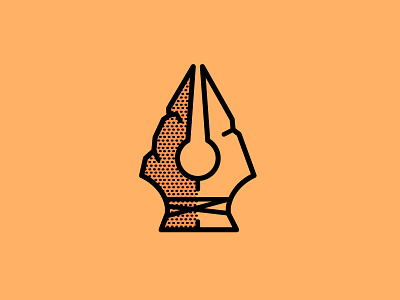 The art of war arrow arrowhead icon illustration line pen pen tool yellow