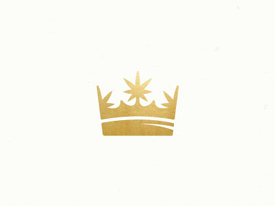Coronation brand identity crown gold icon illustration king kog logo weed