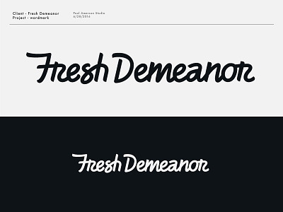 The Full D branding custom type fresh hand style lettering paul amerson streetwear typography