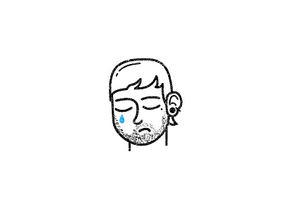 Sad Boys Club avatar boy face illustration sad simple texture